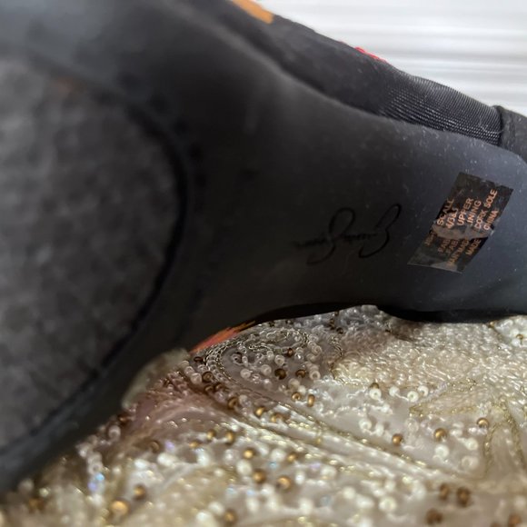 Jessica Simpson Pascall Black Embroidered Mesh Booties Ankle Boots - 8.5 NWT - Picture 6 of 9